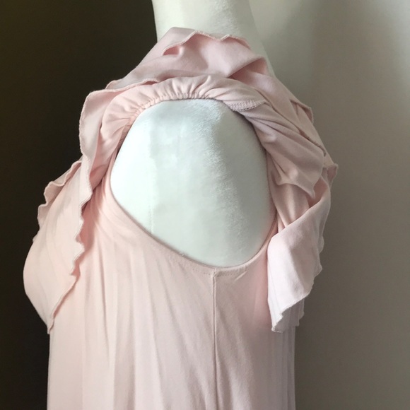 Pink off shoulder ruffle top - Picture 5 of 6